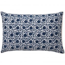 Lotus-Yasmin Reversible Pillow Case - Blue